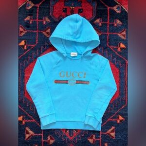 Gucci Logo Graphic Kids Hoodie